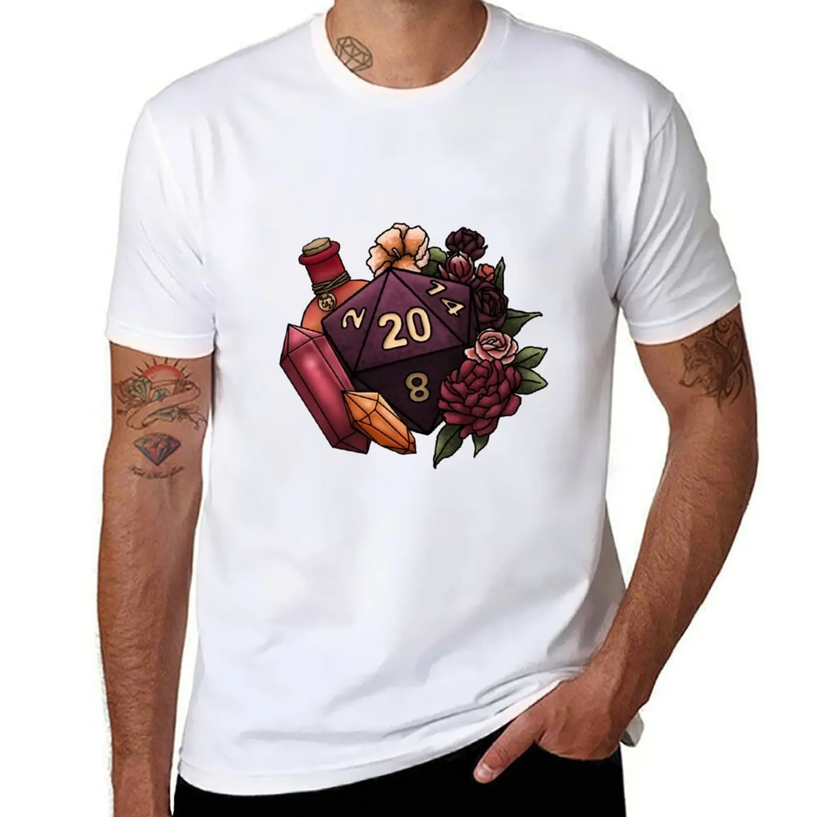 

Sorcerer Class D20 - Tabletop Gaming Dice T-Shirt essential t shirt man t shirt graphic T-Shirt