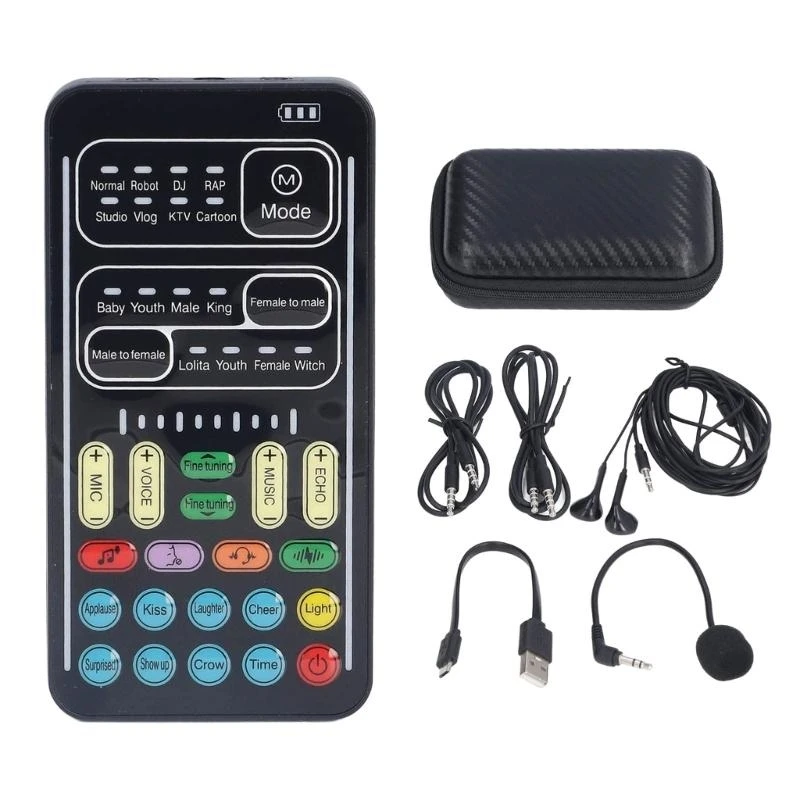 

CORA Voice Changer Sound Card with Professional Auditory and Multiple Sound Effect