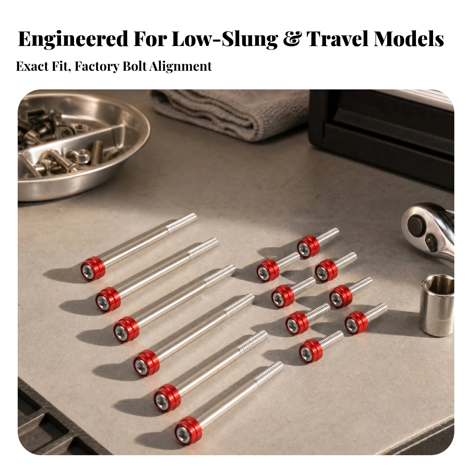 12 Pieces Motorcycle Engine Decorative Screw Easy to Install Threaded Silver Shaft Decorative Bolt Screws Corrosion Resistant