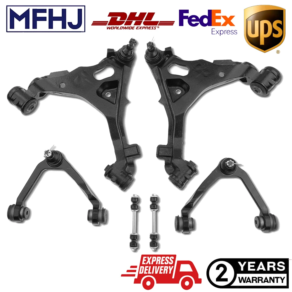 6x Front Control Arm and Ball Joint Assembly Sway Bar Link For Ford F-150 97-04 F-250 97-99 Expedition 97-02 Lincoln Navigator