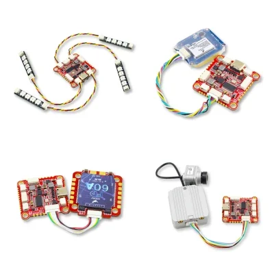 وحدة تحكم طيران APHGLRC Zeus F722 مع جيروسكوب 3-6S، معالج F7 STM32F745، مستشعر حركة MPU6000، شاشة عرض معلومات (OSD)، مع محول طاقة BEC 5 فولت/3 أمبير و8 فولت/1.5 أمبير لطائرات السباق بدون طيار DIY FPV