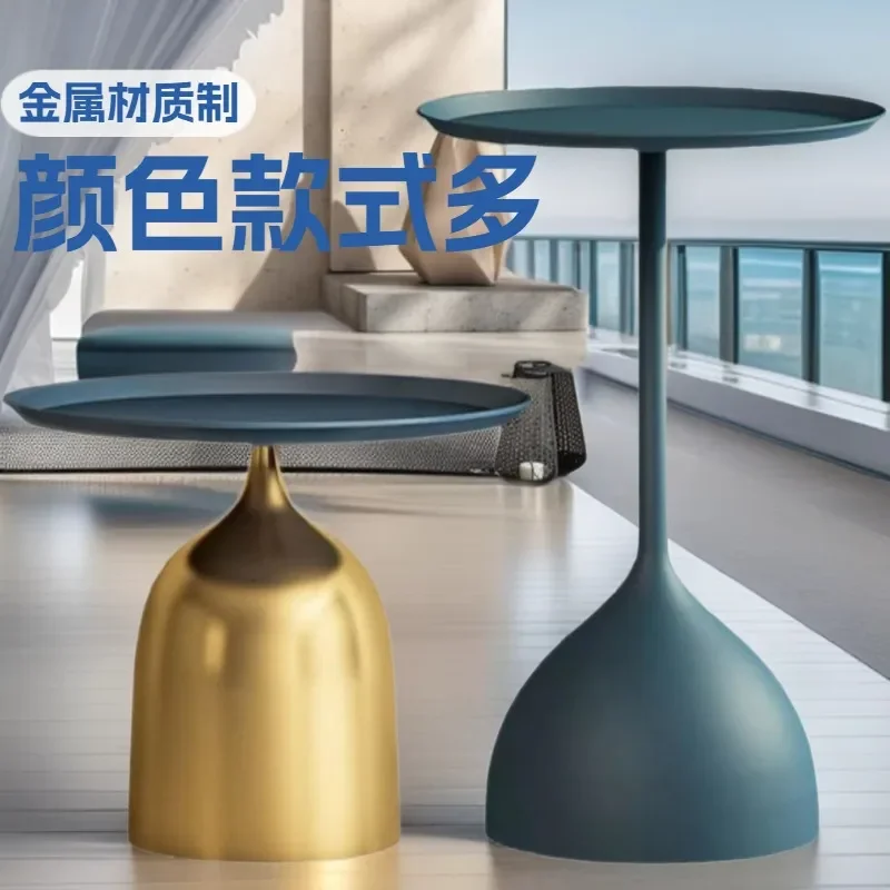 for Cream Wind Sofa Side Table Modern Simple Small Coffee Table Internet Celebrity Mini Small Round Table Bedside Balcony