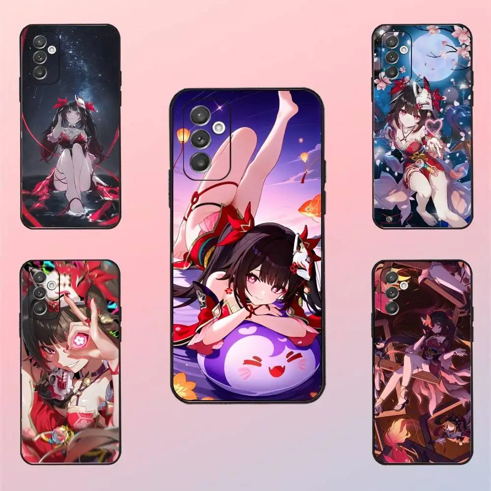 

S-Sparkle H-Honkai Star Rail Phone Case For Samsung S 25,24,23,22,30,21,10,9,Ultra,Plus,Lite,FE,4,5 G Black Soft Case
