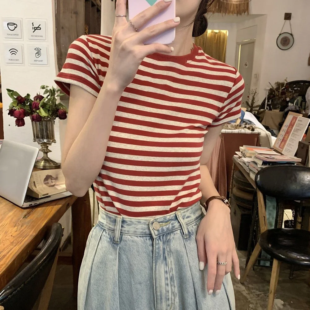 

Fashionable T Shirt Casual Women's Top Spring Season Vacation Apparel Autumn Casual Wear Club Outfit Daily Wear