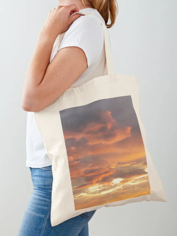 

Sunset Tote Bag shopping bags foldable Beach bag female bag Gift