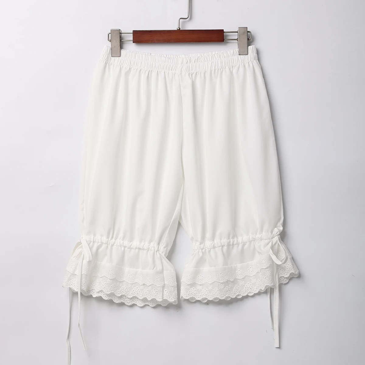 Victorian Lace Bubble Safety Underpants Women Girl Lolita Bloomers Vintage White Pumpkin Elastic Shorts