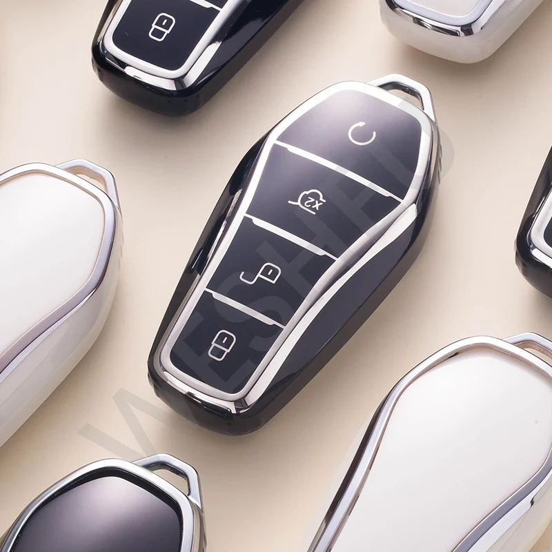 لـ BYD e6 Gateway DMI حافظة مفاتيح السيارة الفاخرة ذات الغطاء الكامل