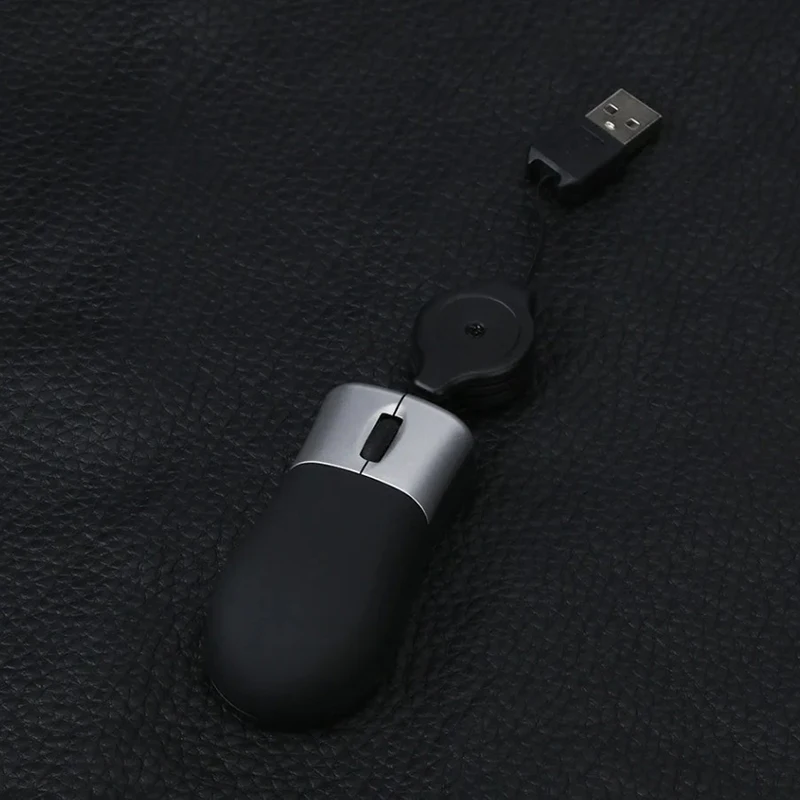 Draagbare Mini Game Muis Intrekbare Usb Optische Scroll Wheel Bedrade Muis Ergonomisch Voor Laptop Notebook Pc Computer Gaming Muizen