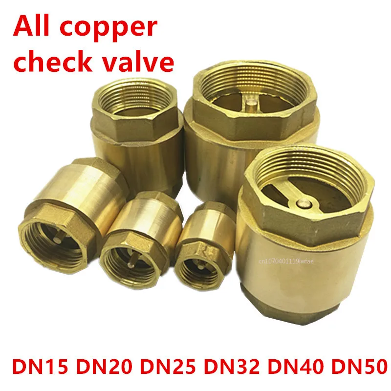 

1 шт. DN15/DN20/DN25/DN32/DN40/DN50 NPT латунная резьба, встраиваемый пружинный обратный клапан 25 мм, диаметр 200 Вт, для управления водой