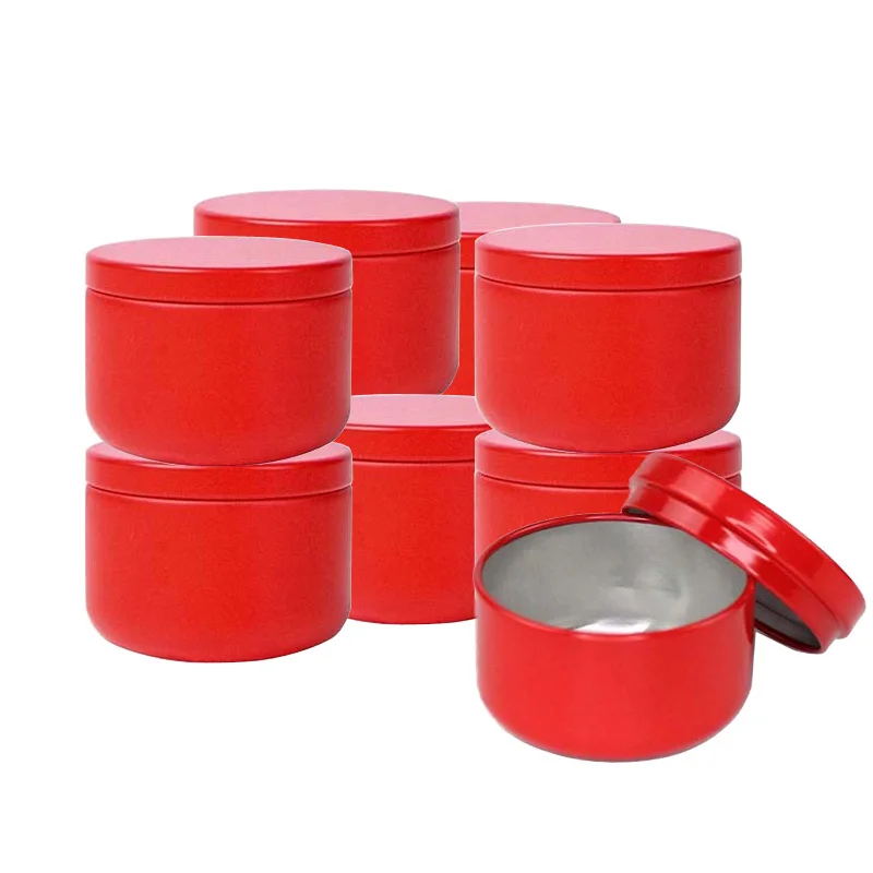

100pcs Candle Container 50ml Aluminum Candle Tin Cans Round Cans Crafts DIY Candle Making Metal Jars Oil Cream Pot Aromatherapy