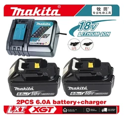 100% Genuine/Original Makita 18v battery bl1850b BL1850 bl1860 bl 1860 bl1830 bl1815 bl1840b LXT400 6.0Ah for makita tools drill