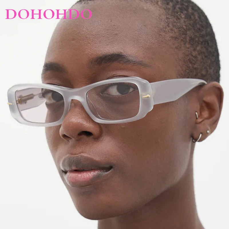 

Y2K Fashion Brand Designer Rivets Square Sunglasses Women Man Eyewear New Trendy Sunglasses Travel Driving Shades Female UV400