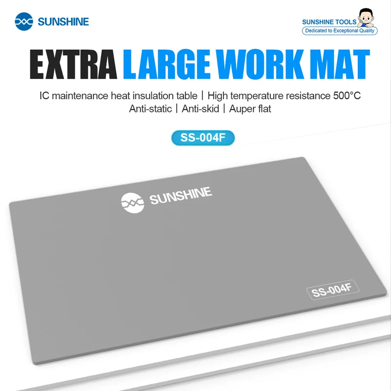 SUNSHINE SS-004F Large Silicone Soldering Mat Anti-Static Heat-Insulation Working Pad BGA Soldering Station Welding Repair Tools