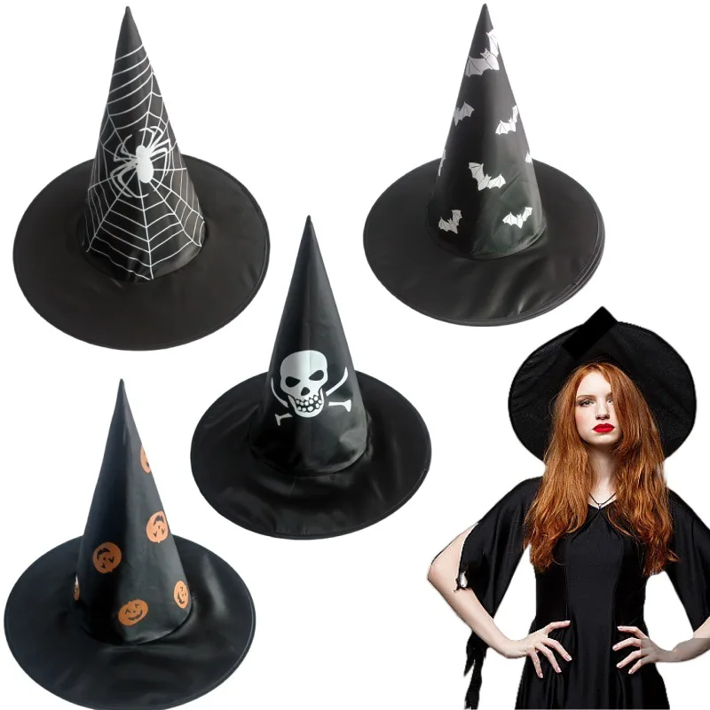 

10 pcs Witch hat, Wizard hat, Halloween witch hat decoration for decorating large Halloween parties, cosplay party supplies