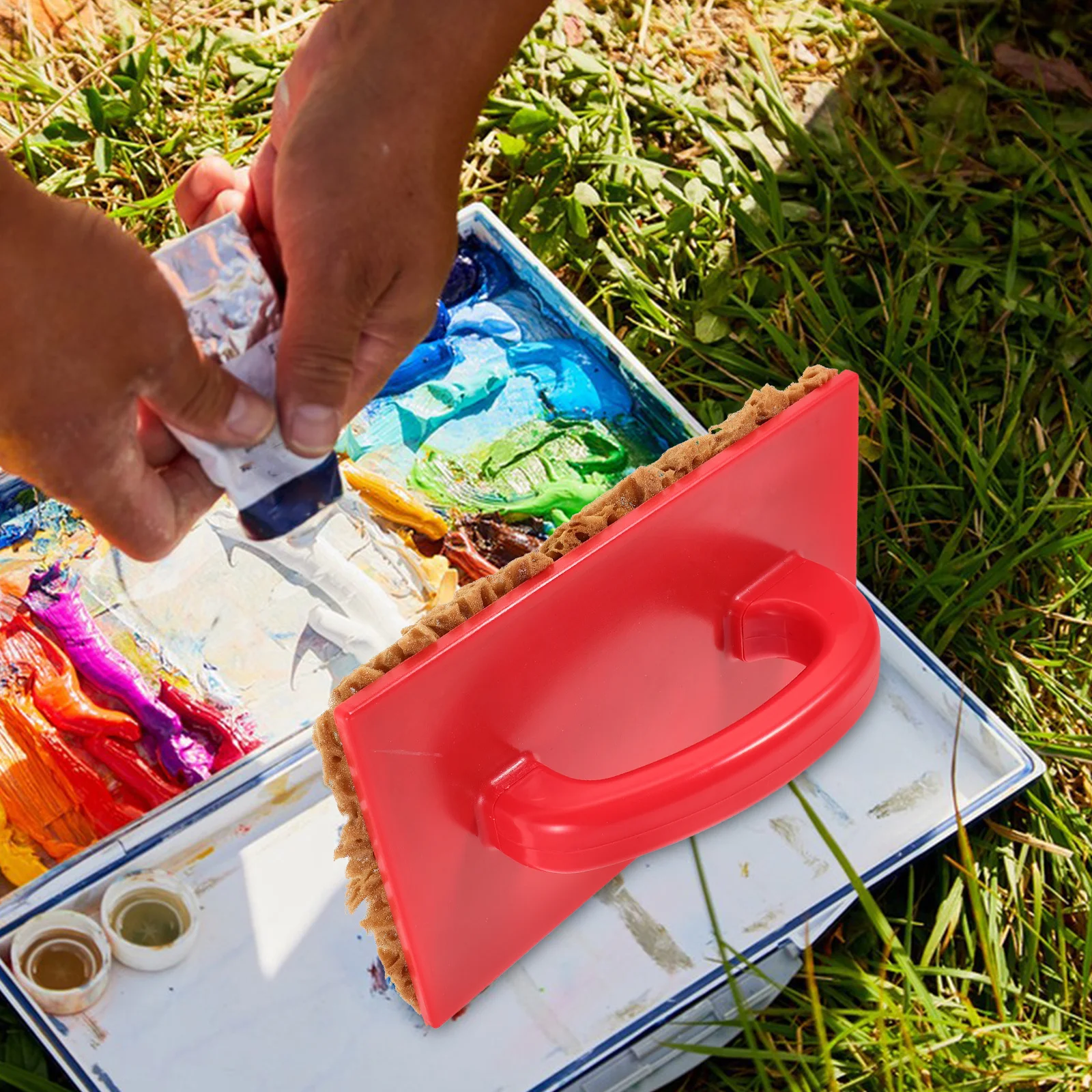 

Портативная губка для краски из натуральных водорослей, мягкая текстурированная губка для художников, многоразовые инструменты для смешивания детализации, принадлежности для рукоделия