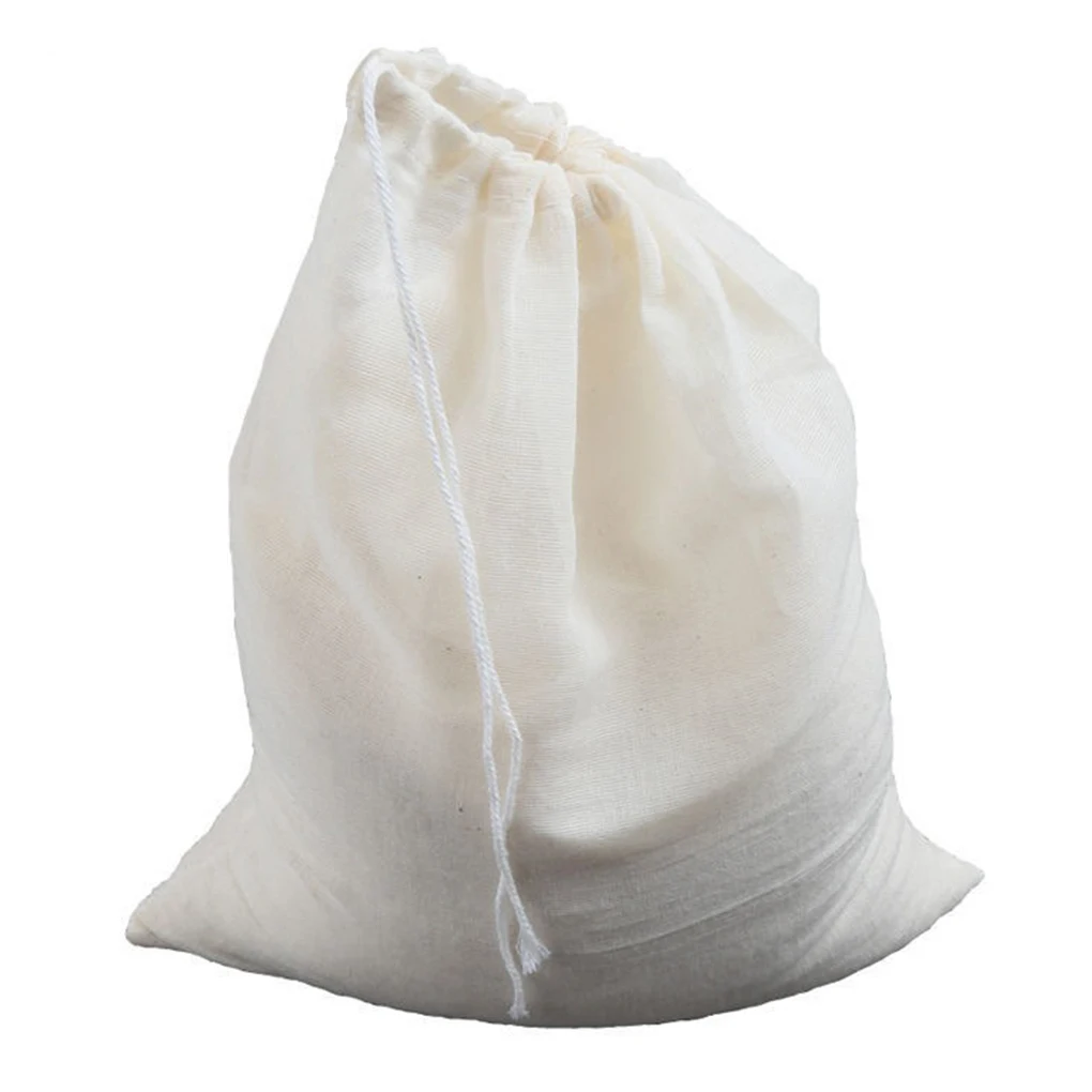 Yeniden peynir bezi çanta Cheesecloth filtre soğuk demlemek sebze doldurma su filtrasyon çay kahve süzgeç