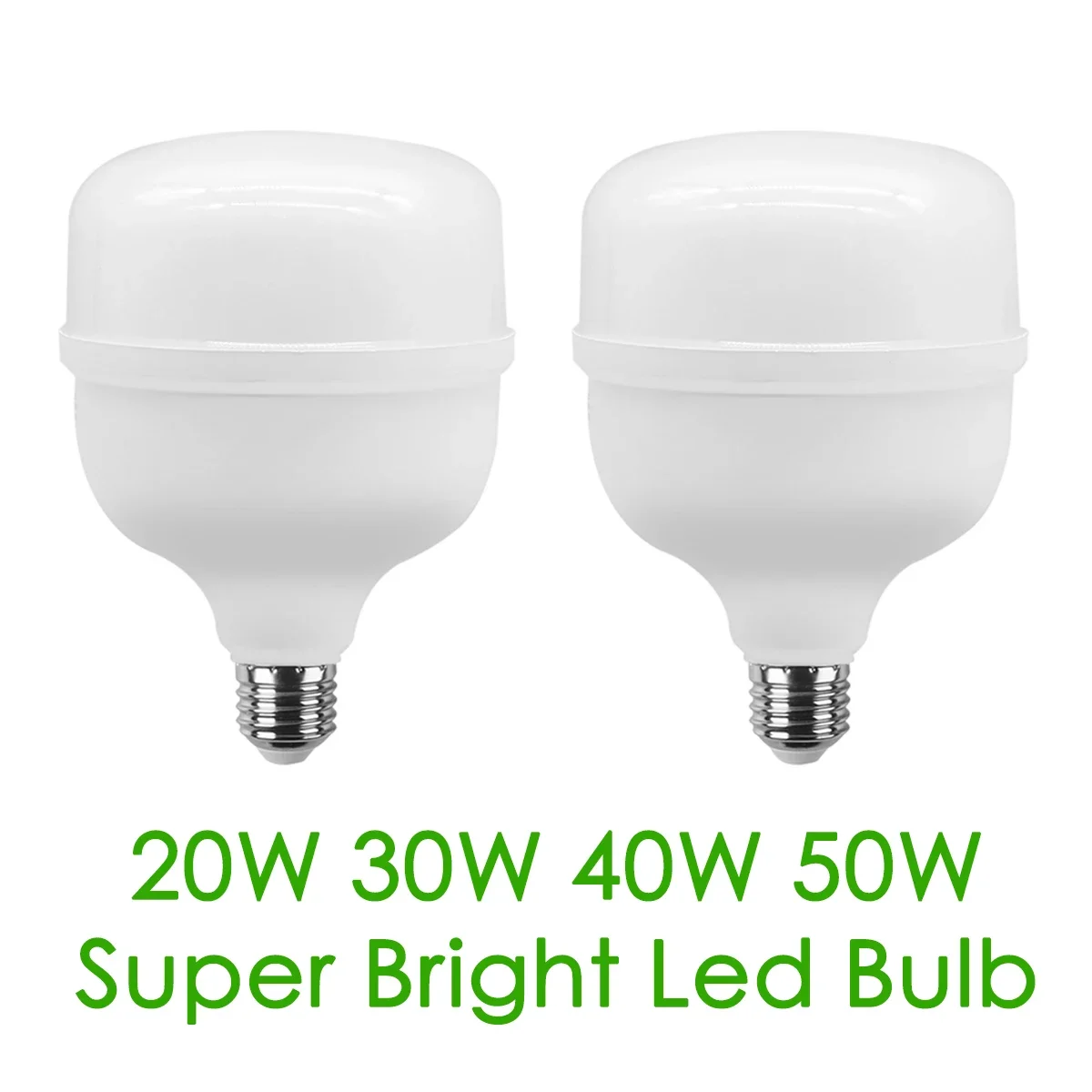 

1-5pcs 50W 40W 30W 20W 9W Super Bright LED Bulb Lamps E27 Light Bulb 265V 85V Lampada Living Room Home Bombilla Warm Cold White