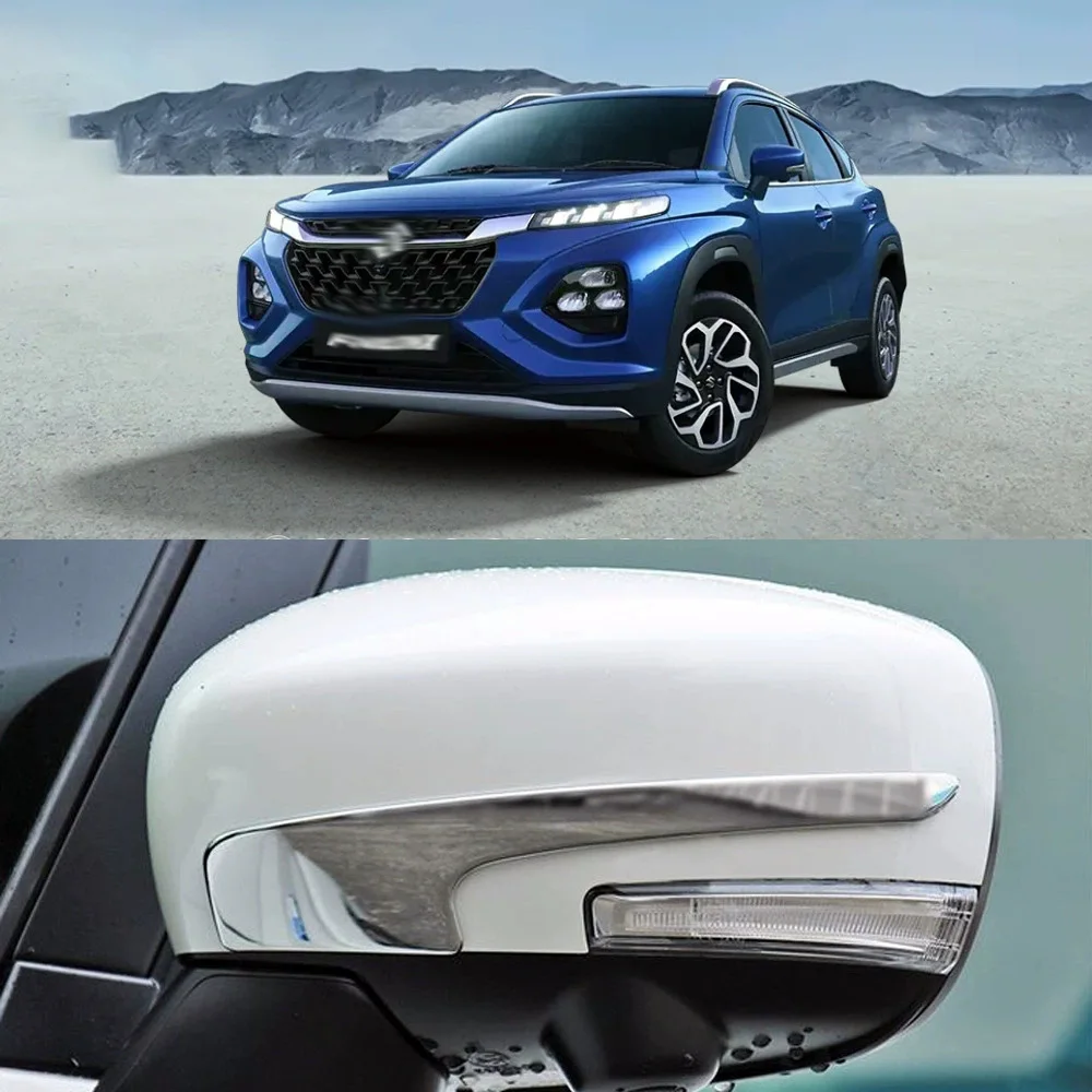

Для Suzuki Fronx WDB3S WEB3S 2025 2026 ABS хромированные автомобильные боковые зеркала заднего вида, накладки, полоски, литье, декор, экстерьер
