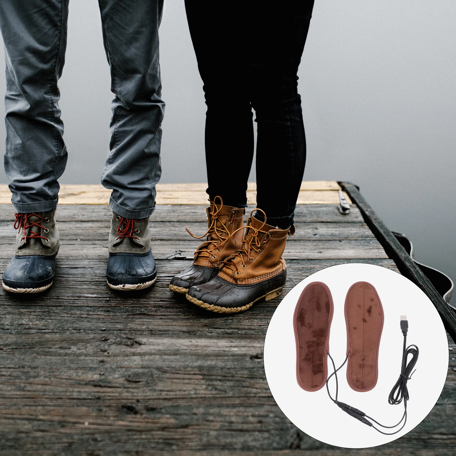 

Usb Electric Heating Insoles Shoes Inserts Pair 35-36 Winter Warm Foot Warmer Far Reusable Washable Low Voltage Safe 5V