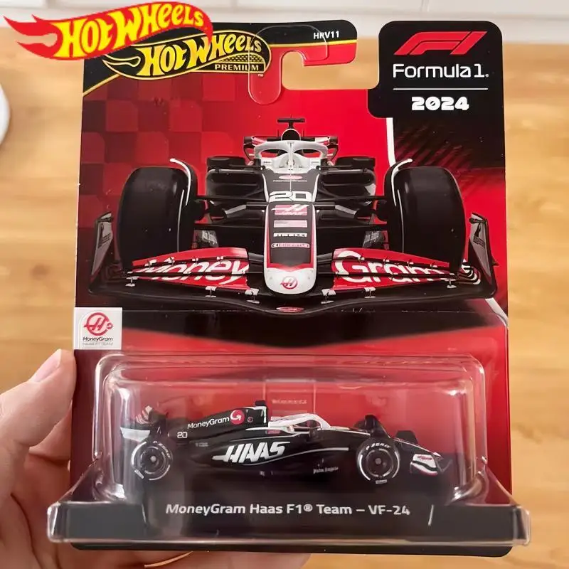 Véritable Hot Wheels Premium voiture formule 1 1:64 moulé sous pression F1 Red Bull Racing BWT Alpine Money véhicules modèle garçons jouets cadeau d'anniversaire