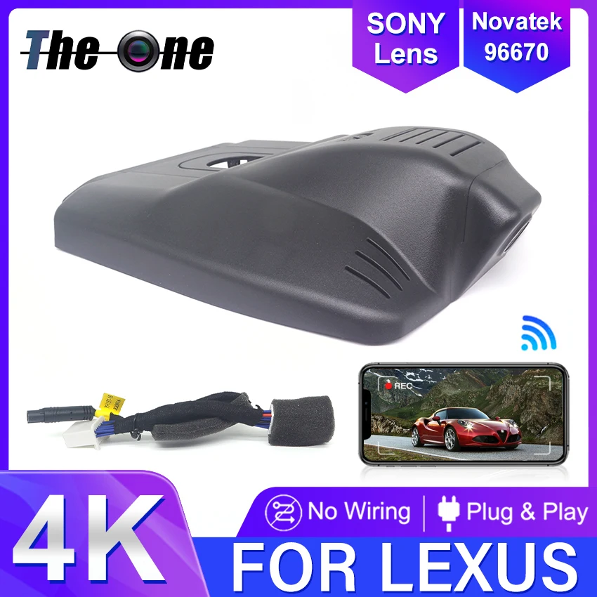 Plug and Play DashCam For Lexus RX 350H 500H RX500H RX350H 2023 2024 Dash Cam 4K UHD OEM Style Car Camera Auto Parts