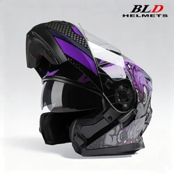 ADV Filp up Modular Motorcycle Helmet Full Face Racing Scooter Casco Moto Capacetes De Motociclista Dual Visors DOT Approved