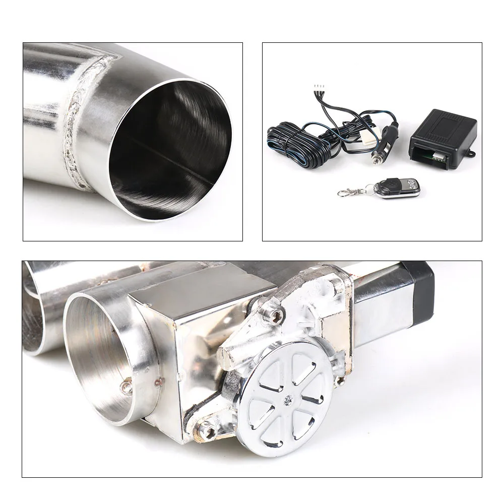 Remote Control 76mm Electric Muffler Exhaust Valve Cutout System Y Stainless Steel Pipe