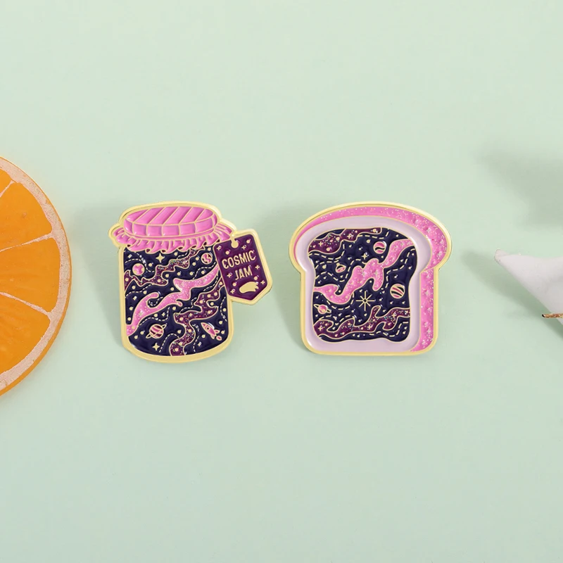 الفضاء نخب غالاكسي المينا دبوس بريق غالاكسي الكونية المربى بروش معدني التلبيب على ظهره شارة الأزياء والمجوهرات والاكسسوارات الهدايا #3