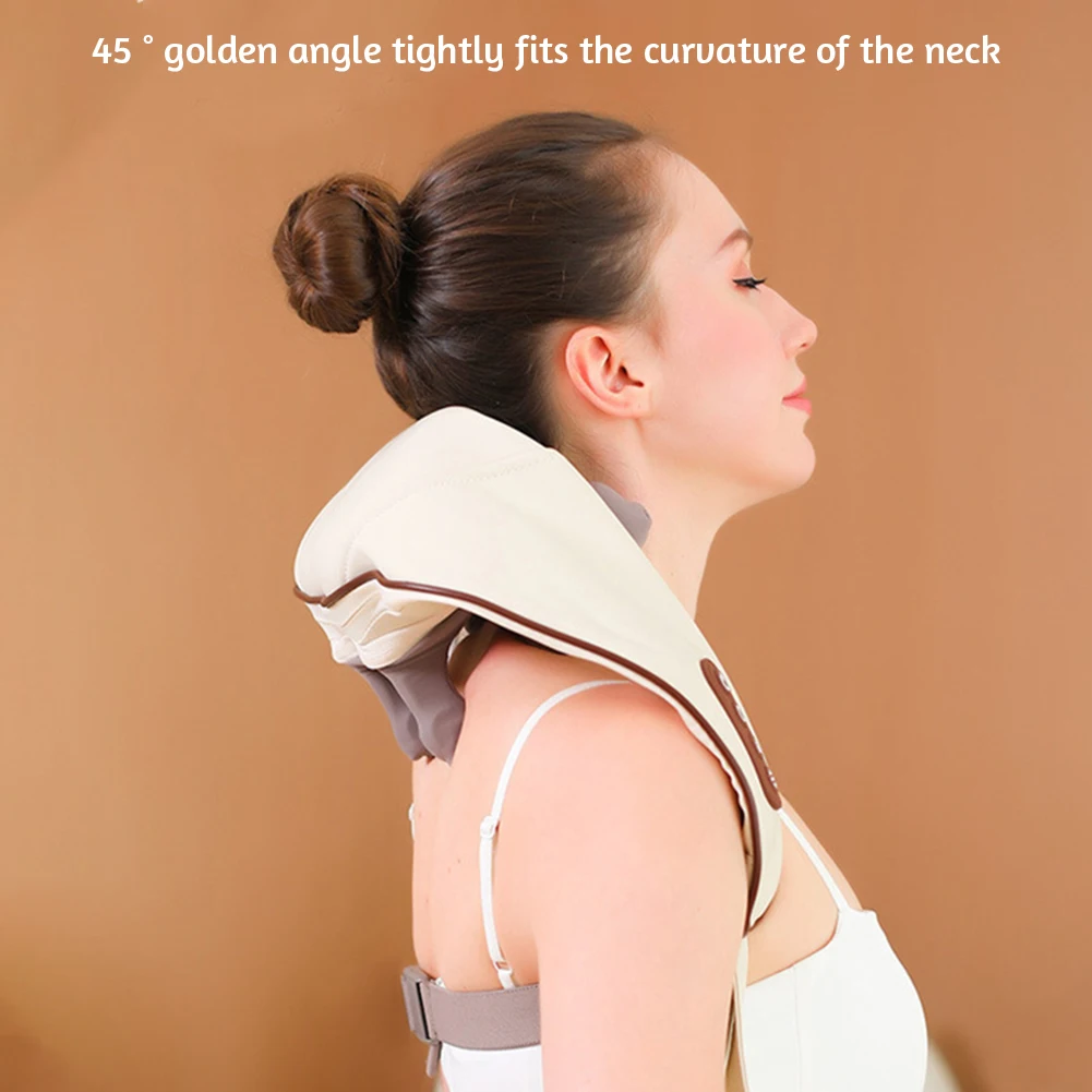 

Cordless Neck Shoulder Massager Multi-Purpose Adjustables Gear Massager Great Gift For Parents