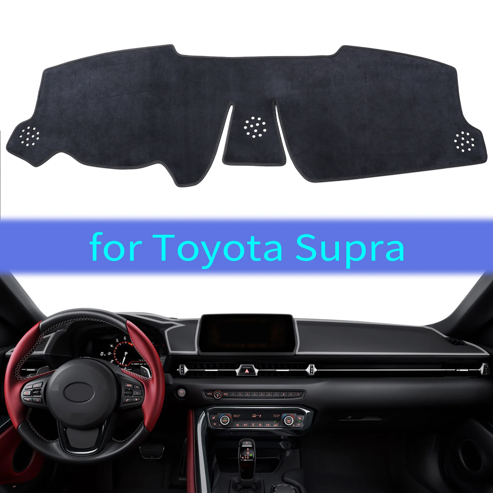 

for Toyota Supra 2019-2023 Car Dashboard Mat Dash Mat Dashmat Accessories Sunshade Protective Carpet