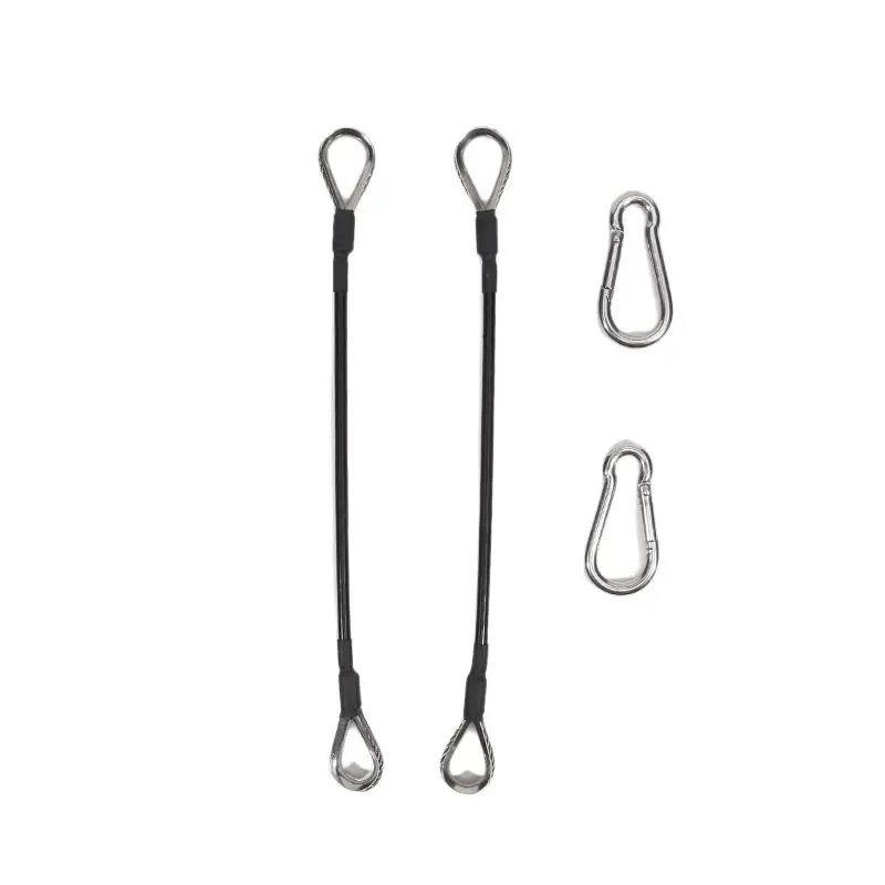 1/2 قطعة تمديد كابل الصالة الرياضية متوافق مع Bowflex ملحقات صالات الألعاب الرياضية المنزلية لآلة LAT/Tricep Pull Down وملحقات الساق 25 سنتيمتر