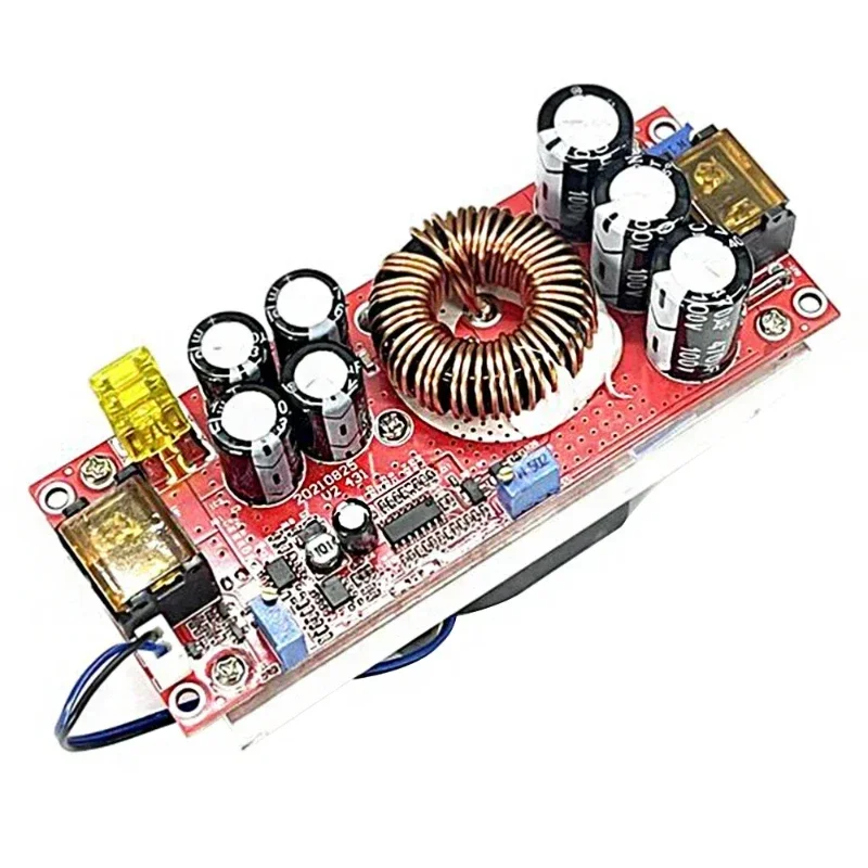 1PCS 1800W 40A 1500W 30A 1200W 20A DC-DC Boost Converter Step Up Power Supply Module 10-60V to 12-90V adjustable voltage charger