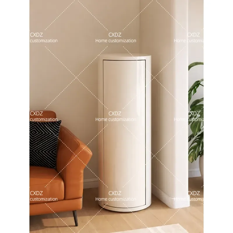 Cylindrical 360 Degree Rotating Shoe Cabinet Home Door Storage Space Saving Multi Layer Shoe Rack with Disinfection Function