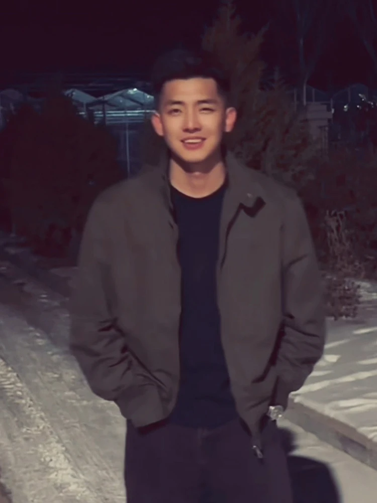 

Retro American Workwear Jaet Men's Spring Autumn ort Cleanfit Flight Jaet Sle Baseball orm Loose Fit Long Sve