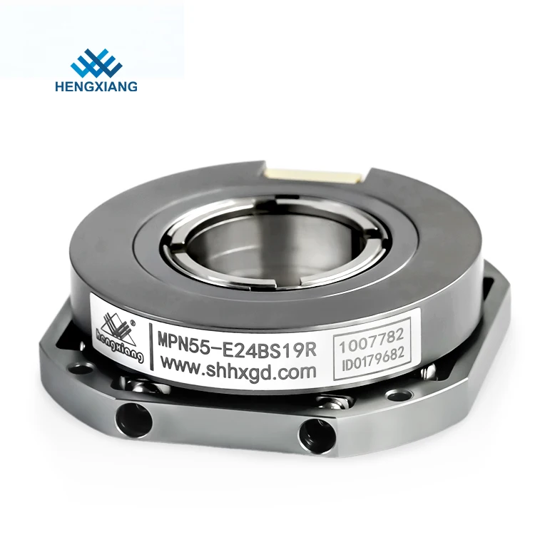 Hengxiang MPN55 Elevator Absolute Encoder 20mm Hollow Shaft 55mm External Diameter 24Bit Resolution IP50 SSI Communication