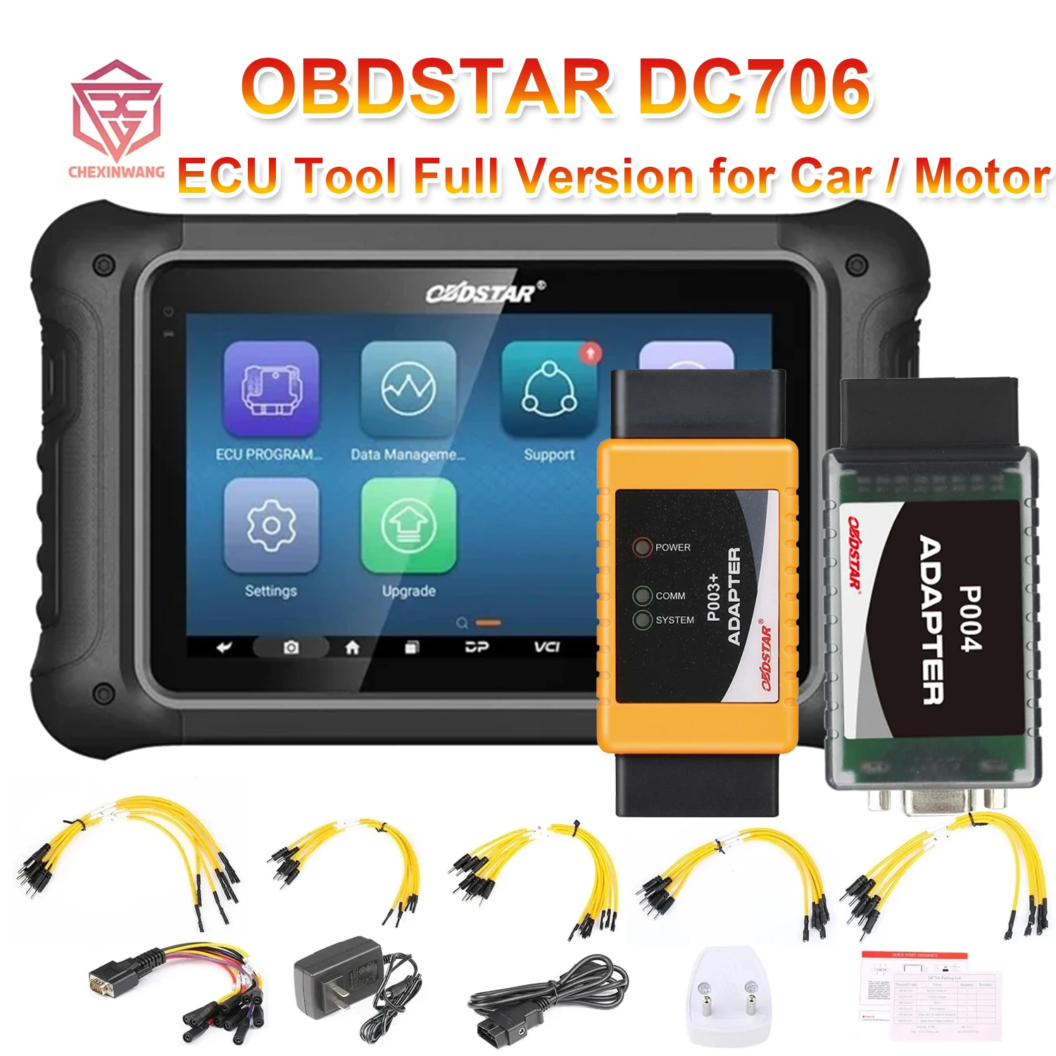 

OBDSTAR DC706 ECU Tool Full Version for ECM /TCM/ BODY/Clone by OBD or BENCH OBDSTAR P003+ KIT or Car and Motorcycle