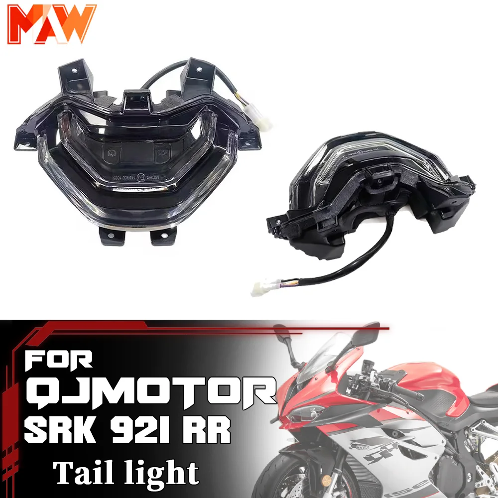 Rear Red Tail Brake Light Assembly For QJMOTOR SRK 921 RR Motorcycle Rear Stop Warning Lamp Replacement Kit