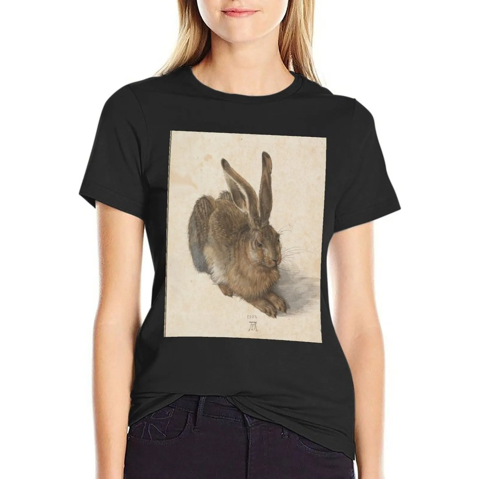 Albrecht Durer's Young Hare I T-Shirt blanks Female clothing tight shirts for Women