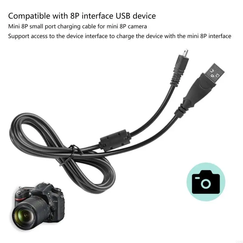 G99B 1/1,5 M 8Pin Kamera Kabel USB Datenkabel Digtal Kamera Ladekabel Stromkabel