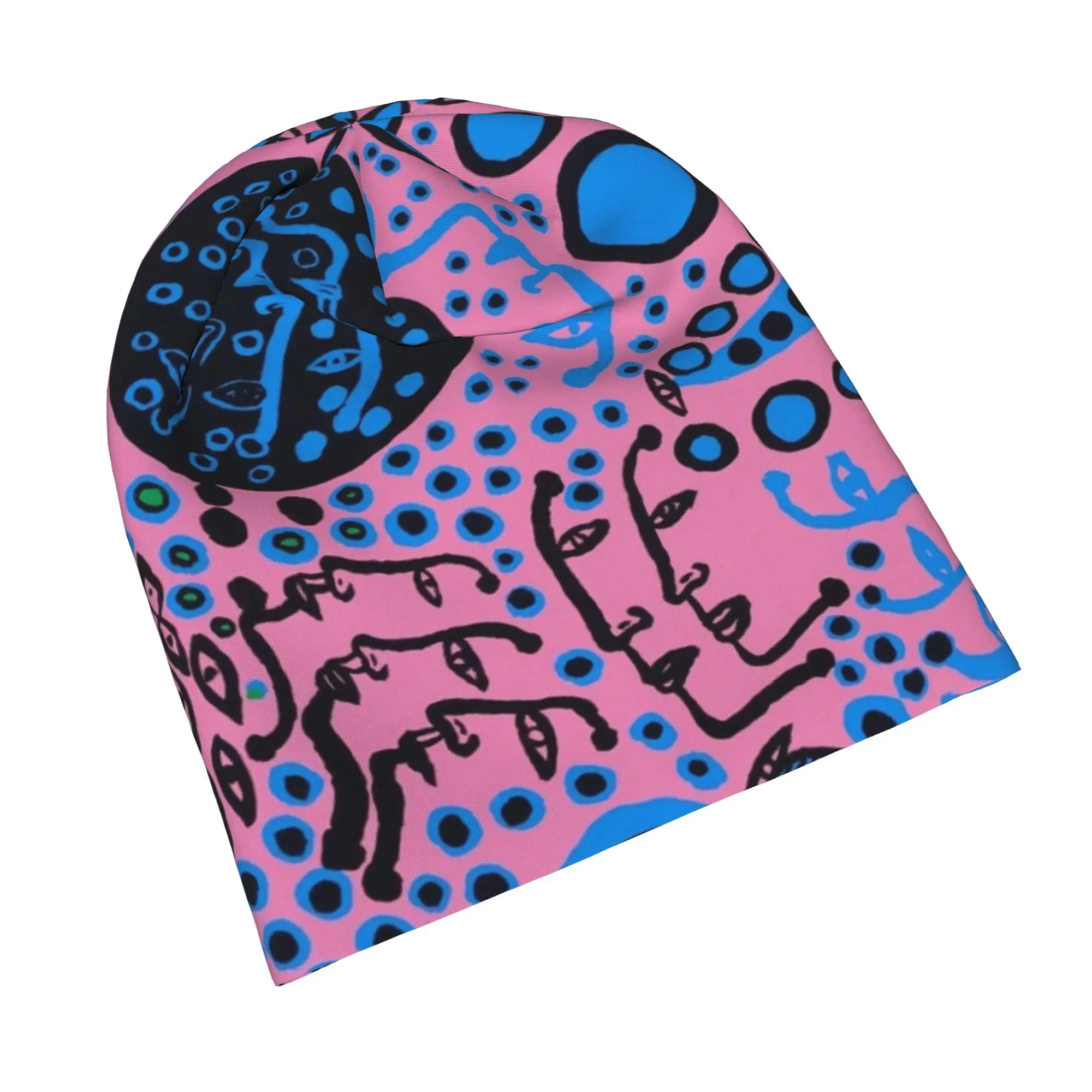 Yayoi Kusama Violet Caps Polka Pop Aesthetic Men Women Outdoor Skullies Beanies Hat Summer Warm Thermal Elastic Bonnet Hat