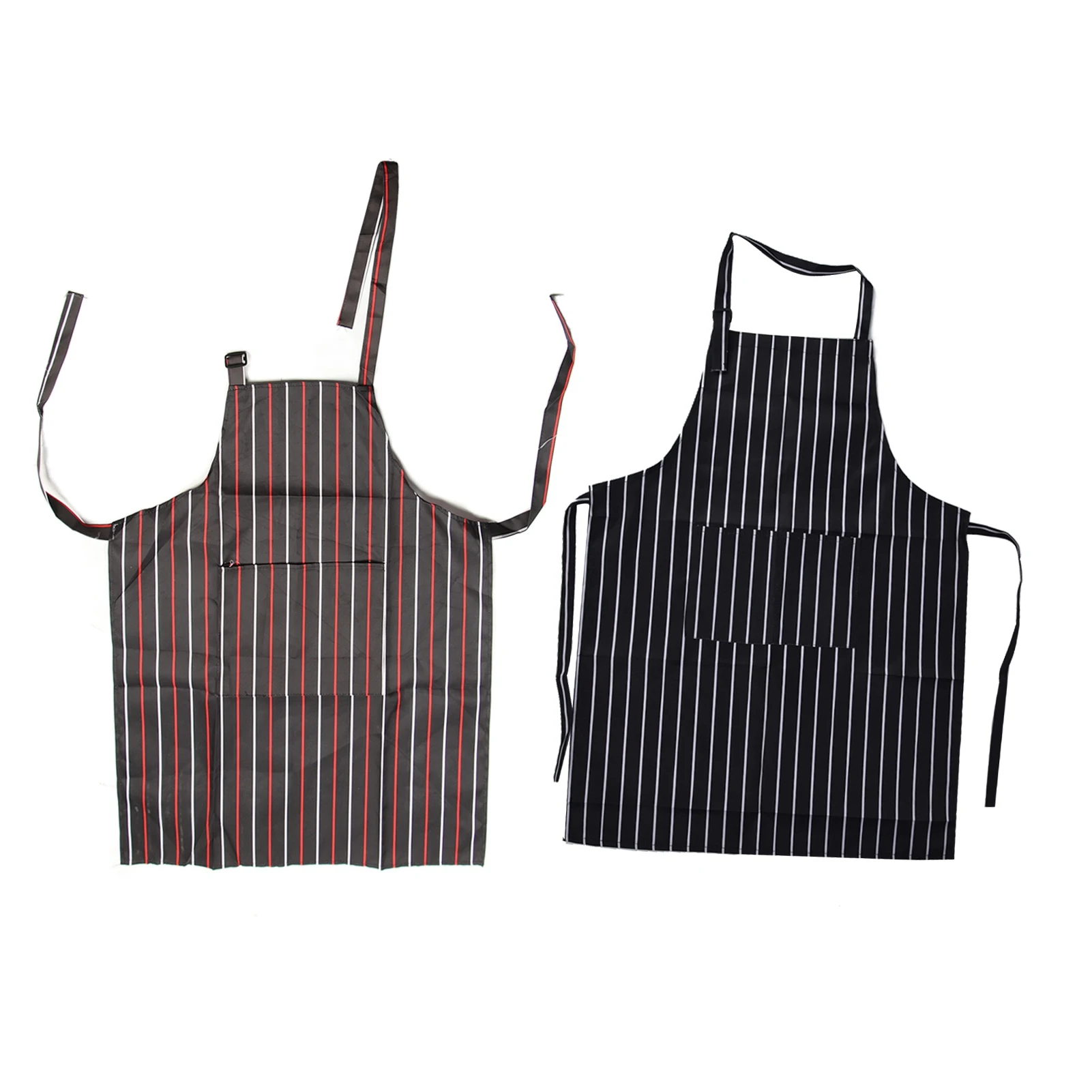 Bib Kitchen Apron Fashionable Machine Washable Wear Resistant Kitchen Cooking Aprons Waterproof with Dual Pockets for Bakers