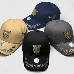 New Big Head Embroidered Men's Hat Autumn/Winter Baseball Hat Hardtop Fashion Duck Tongue Hat Outdoor Sports