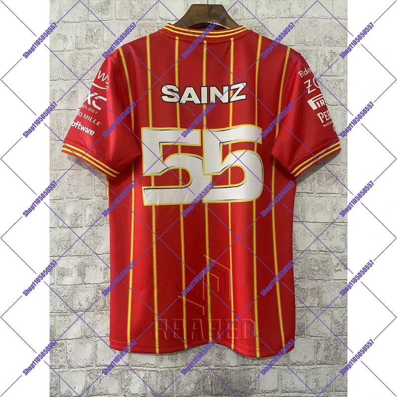 2025 جديد حار بيع دراجة نارية في الهواء الطلق الدراجات F1 بدلة سباق قصيرة الأكمام تنفس سرعة التجفيف الرياضة جولة الرقبة رداء علوي غير رسمي #2