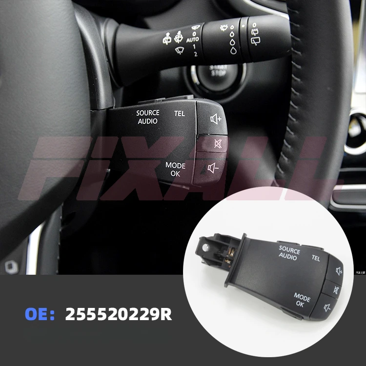 255520229R Genuine Audio CD volume music control handle switch For Renault Koleos Kadjar Megane EspaceV Scenic Talisman