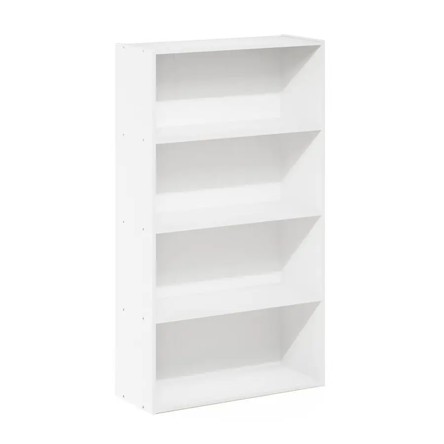 

PASIR Book Shelf, 4Tier Bookshelf, Bookcase with Open Shelf, 9.4 x 23.6 x 41.7, for Living Room, Bedroom, Home Offi Customizable