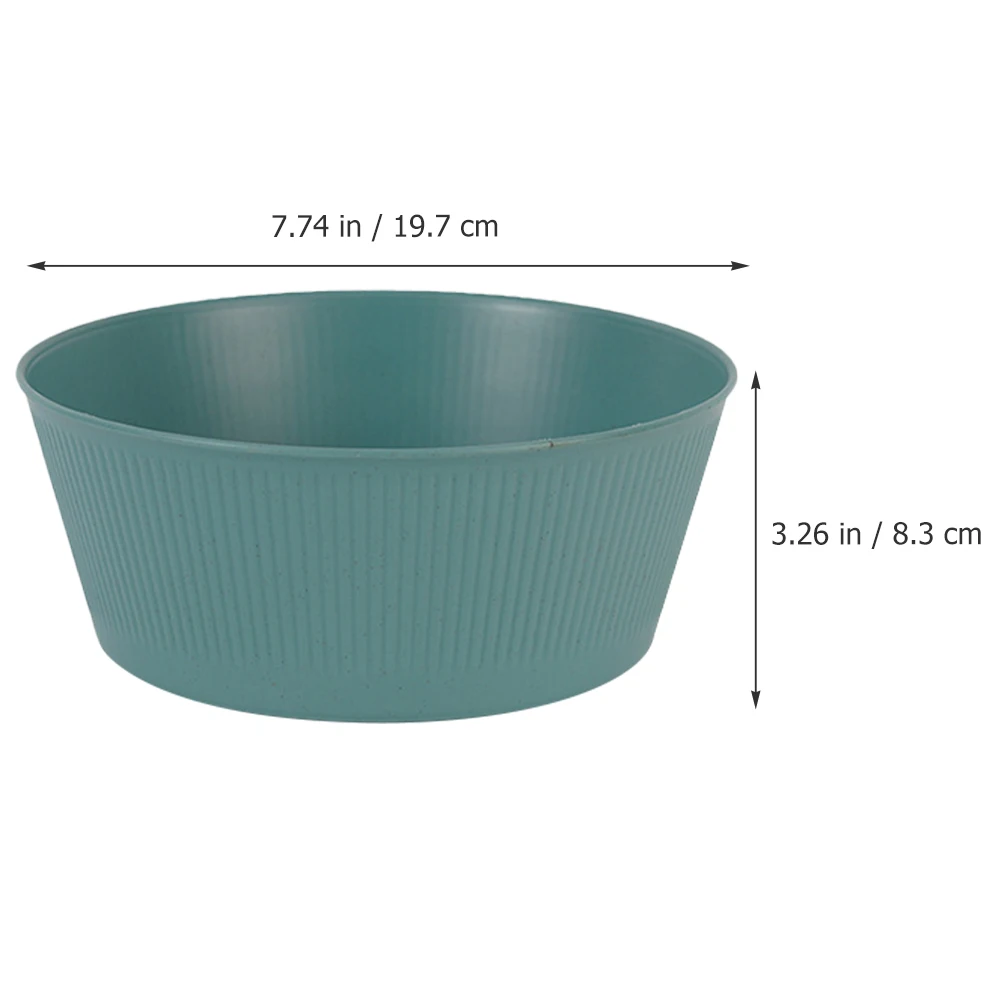 

4pcs Plastic Rice Reusable Food Scratch Resistant Soup Noodle Ramen Bowl Household Kitchen Utensil Daily Use Convenient