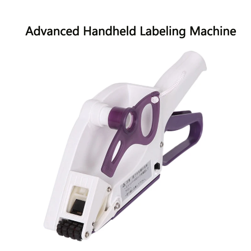 Semi-automatic Round Bottle Adhesive Sticker Square Code Manual Packing Labeling Machine Handle pricing tag Bidder Labeller