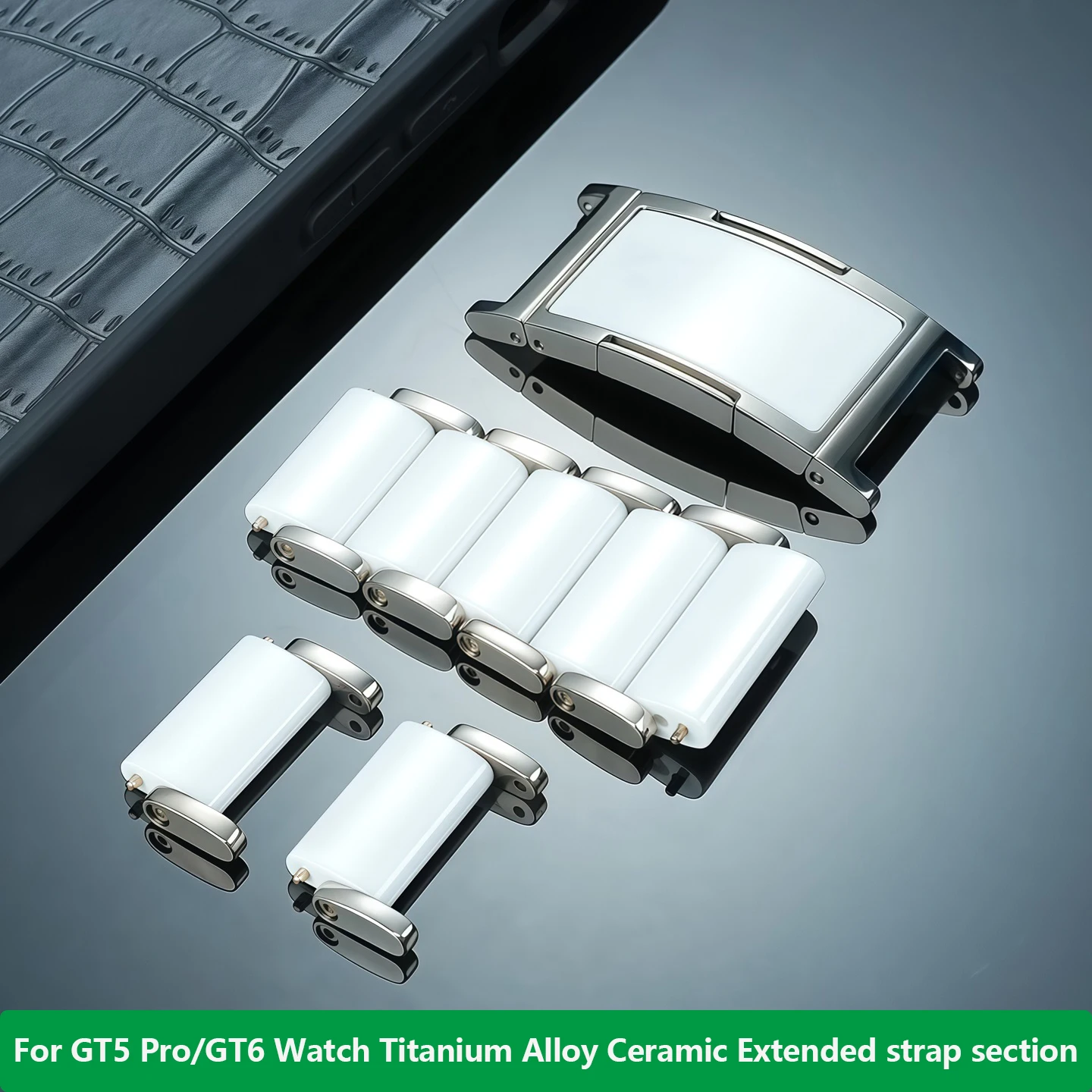 

Аксессуары для удлинителя ремешка для женских часов Huawei GT5 Pro, керамический ремешок из титанового сплава, удлинительный узел/пряжка/запчасти для сращивания