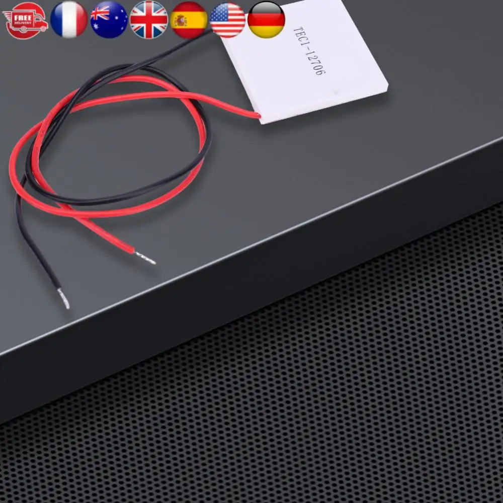 

TEC1-12706 Thermoelectric Cooler Peltier 65W 12V 5.8A Cooling Peltier Plate Module 40x40MM for Cooling for Power Generation