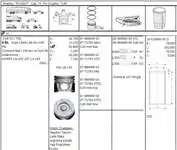 

8771783 STD200G PISTON PISTON segment P206 P307 PARTNER II C4 C5 II C4 C5 II P308 P3008 P5008 DV6 (61.6hdi 16V)